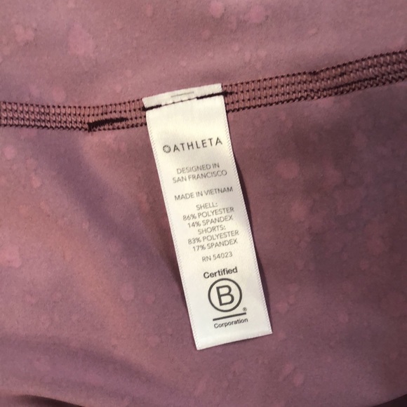 Athleta Small HIIT 2-in-1 Plum Colored Shorts - Picture 6 of 7